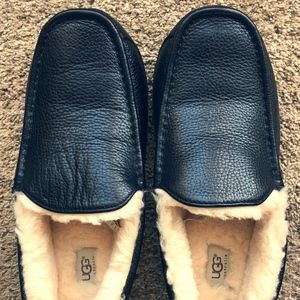 Mens Ugg Ascot Black Size 10 New Slip on